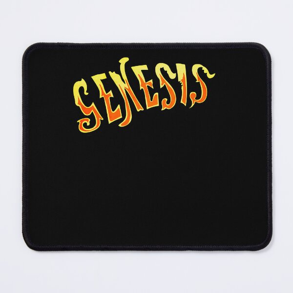 Item preview, Genesis Band Name Flaming Wavy designed and sold by Designerpop.