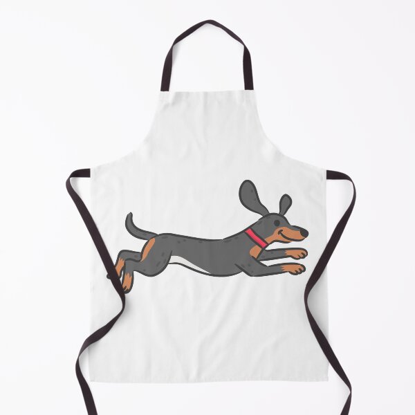 Item preview, Cute Dachshund Dog Running Happily Cartoon Illustration. designed and sold by monkik.