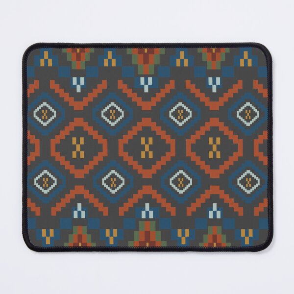 Item preview, Rustic Pixel Art Aztec Tribal Pattern in Earth Tones designed and sold by Aumpuk.