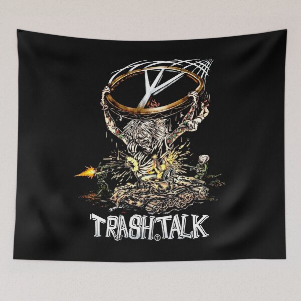 Item preview, White Typography Crossover Thrash designed and sold by nerdyygraphic.