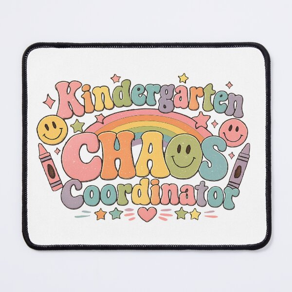 Item preview, Kindergarten Chaos Coordinator Shirt | Funny Retro Teacher T-Shirt Cute Rainbow Back to School Gift designed and sold by FestivityFinds.
