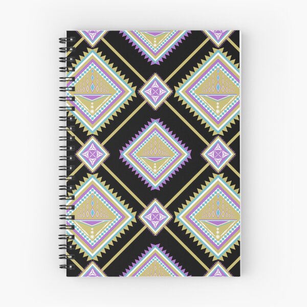 Item preview, Elegant Gold and Purple Aztec Geometric Diamond Pattern designed and sold by Aumpuk.