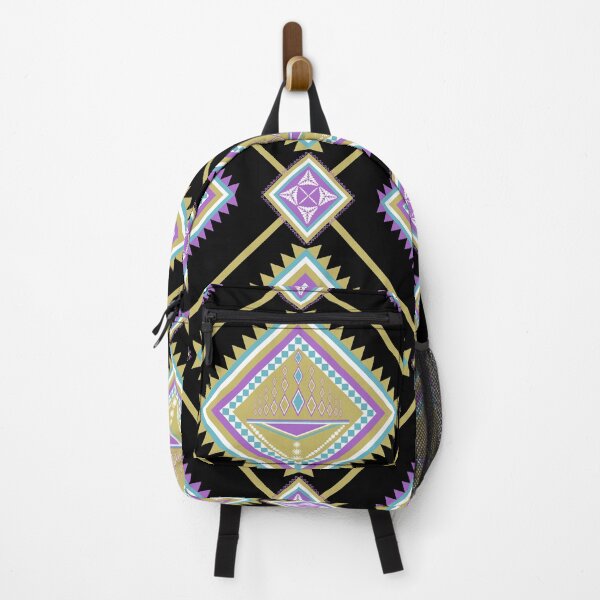 Item preview, Elegant Gold and Purple Aztec Geometric Diamond Pattern designed and sold by Aumpuk.