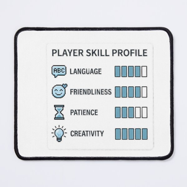 Item preview, Gamer Player Skill Profile designed and sold by hjunshop.