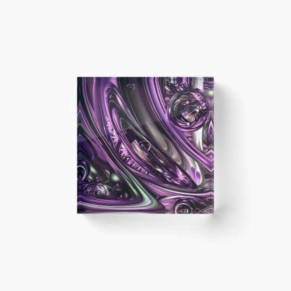 Aperçu de l'œuvre Étude de la courbure violette créée et vendue par O'clock Vibes.
