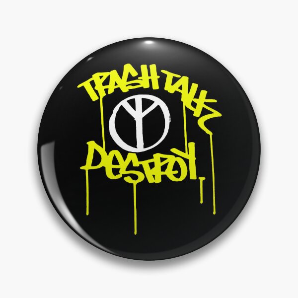 Item preview, Yellow Crossover Trash Typography Band designed and sold by nerdyygraphic.