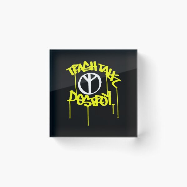 Item preview, Yellow Crossover Trash Typography Band designed and sold by nerdyygraphic.
