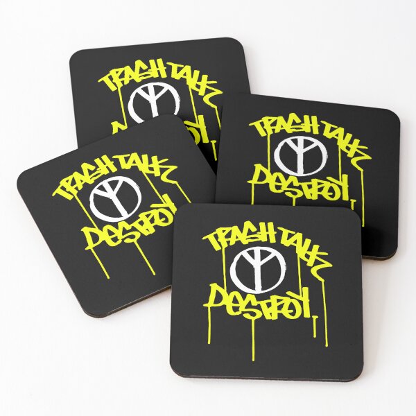 Item preview, Yellow Crossover Trash Typography Band designed and sold by nerdyygraphic.