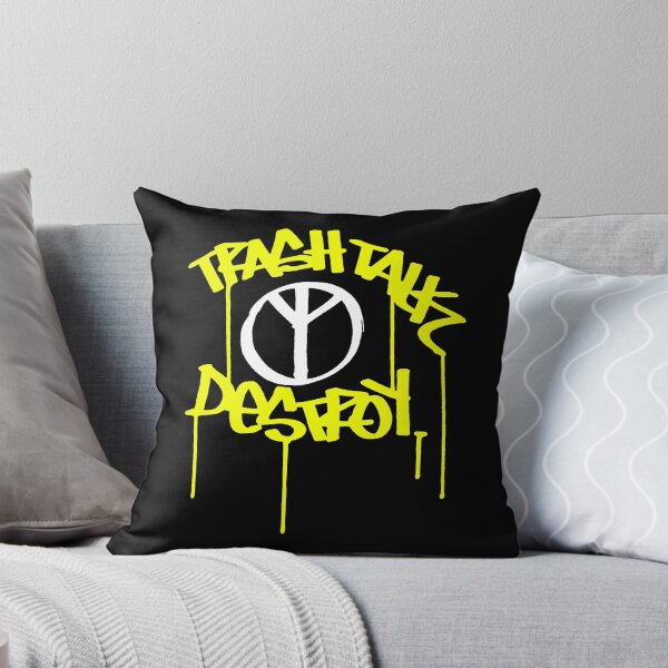 Item preview, Yellow Crossover Trash Typography Band designed and sold by nerdyygraphic.