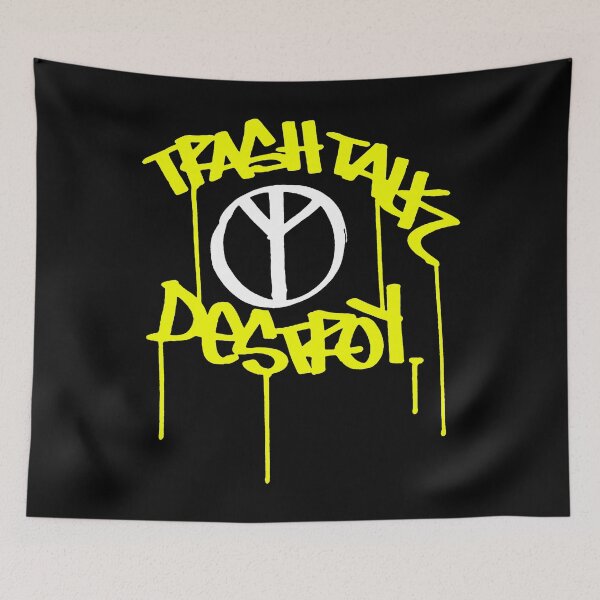 Item preview, Yellow Crossover Trash Typography Band designed and sold by nerdyygraphic.