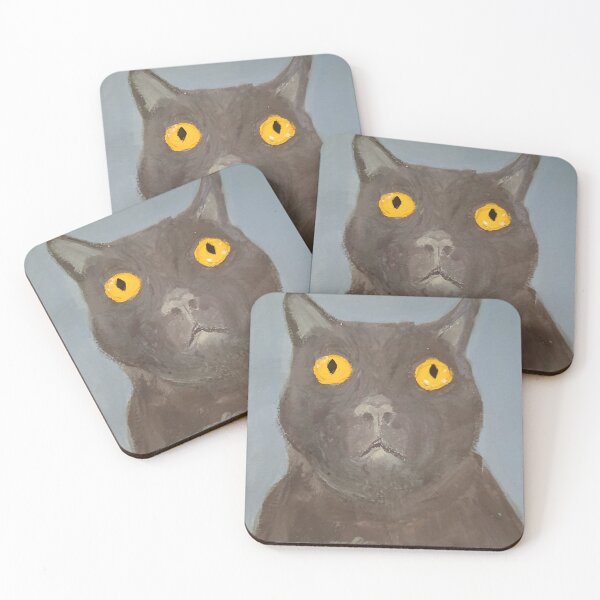 Item preview, Surprised cat designed and sold by 8bitblackcat.