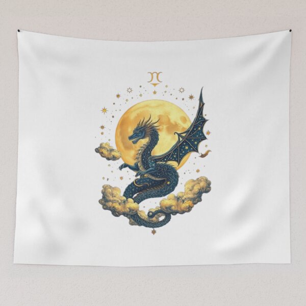 Item preview, Moonlit Dragon Fantasy Artwork designed and sold by MystiColo.
