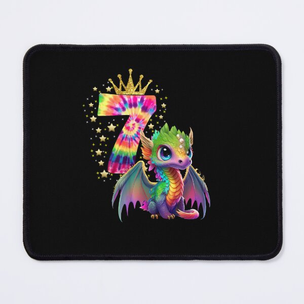 Item preview, Cute Rainbow Dragon Age 7 Birthday Girl Fantasy Design designed and sold by Ostericaimusa.