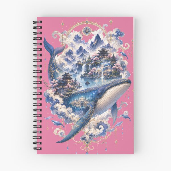 Item preview, Celestial Whale Kingdom | Fantasy Ocean Palace Art Nouveau Illustration designed and sold by sunbowjp stadio.