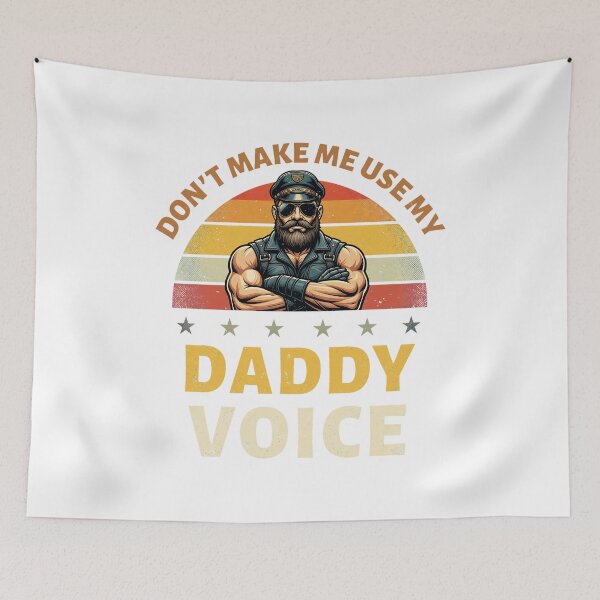 Item preview, Mens Don't Make Me Use My Daddy Voice Funny Gay Bear Pride designed and sold by nemgagenpe.