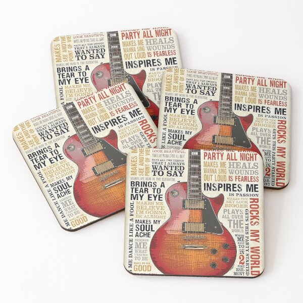 Item preview, Vintage Electric Guitar Music Typography designed and sold by stefandaug.
