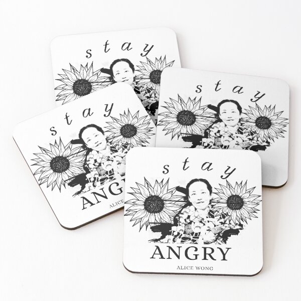Item preview, Stay Angry Alice Wong designed and sold by brainfog designs.