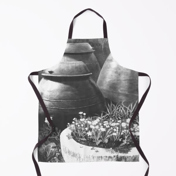 Item preview, Traditional Korean Jars and Flowers in Monochrome - Vintage Folk Art Photography designed and sold by HaedamArt.