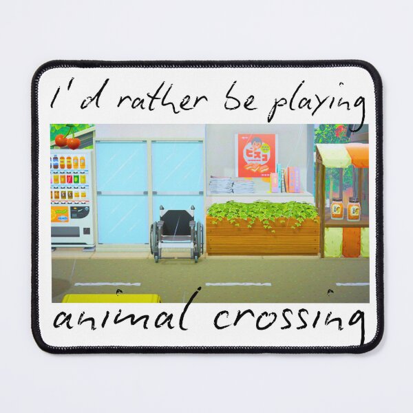 Item preview, I'd Rather Be Playing Animal Crossing designed and sold by brainfog designs.