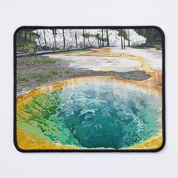 Item preview, Vintage Yellowstone National Park Hot Spring designed and sold by stefandaug.