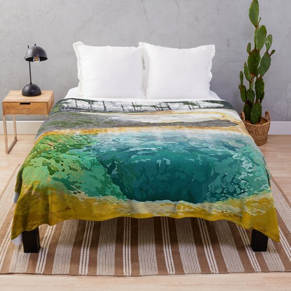 Item preview, Vintage Yellowstone National Park Hot Spring designed and sold by stefandaug.