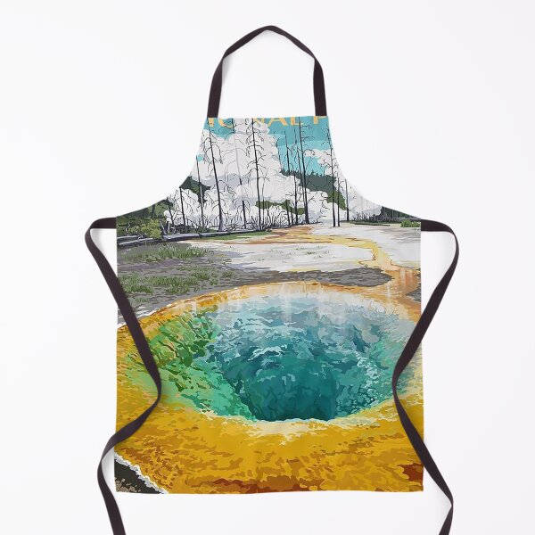 Item preview, Vintage Yellowstone National Park Hot Spring designed and sold by stefandaug.