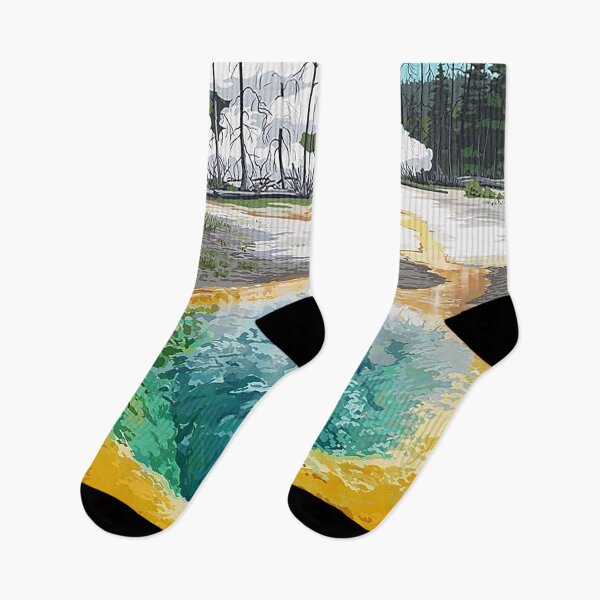 Item preview, Vintage Yellowstone National Park Hot Spring designed and sold by stefandaug.