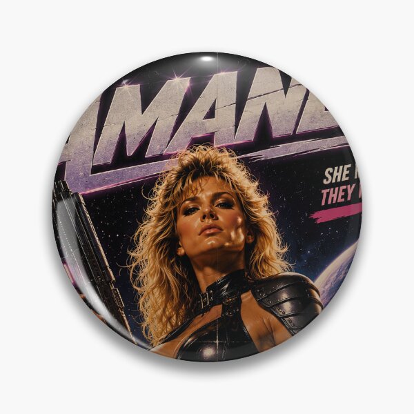 Item preview, Amanda – Retro Sci‑Fi Hunter  designed and sold by obstinator.