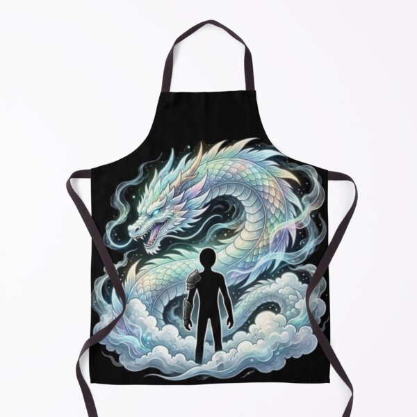 Item preview, Ethereal Pearl Dragon and Shadow Warrior Fantasy Art designed and sold by Interactive-Art.
