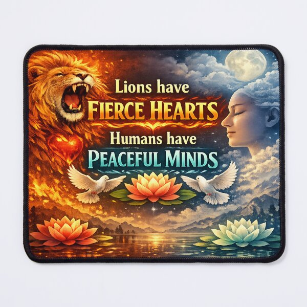 Item preview, Fierce Hearts & Peaceful Minds Duality Art designed and sold by Mindful56.