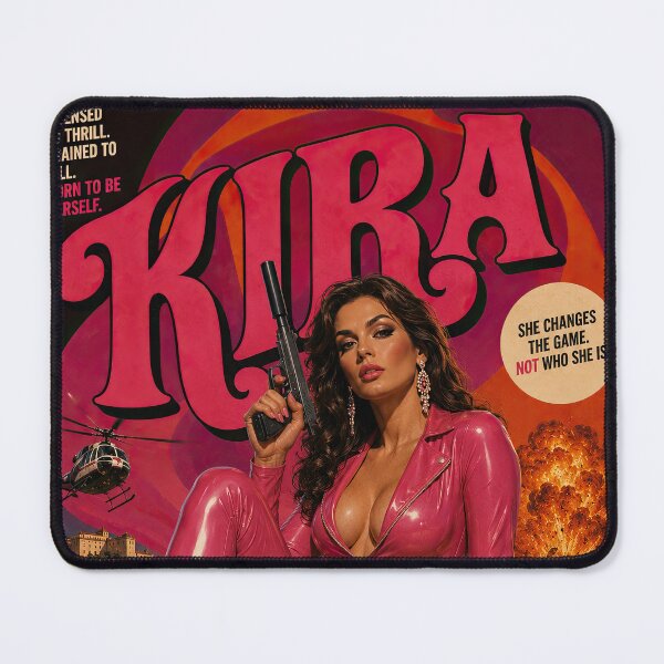 Item preview, Kira – Retro Spy Action Glam Poster designed and sold by obstinator.