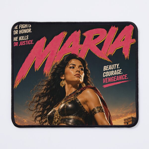 Item preview, Maria – Warrior of Honor Retro Epic designed and sold by obstinator.