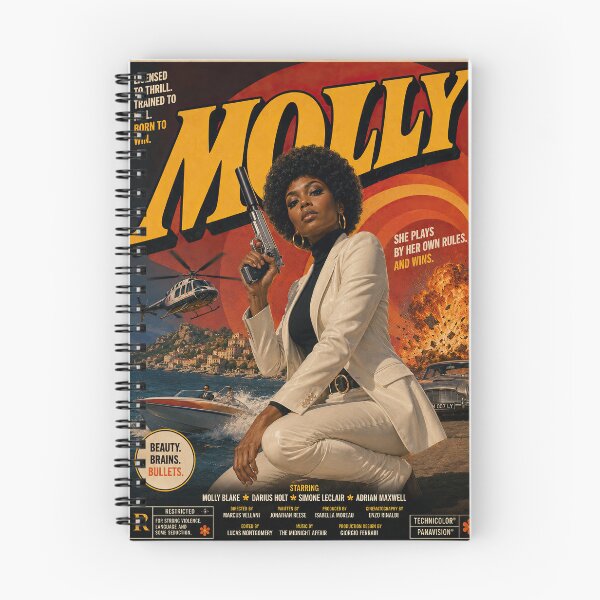 Item preview, Molly – Retro Spy Action Power designed and sold by obstinator.