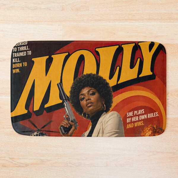 Item preview, Molly – Retro Spy Action Power designed and sold by obstinator.