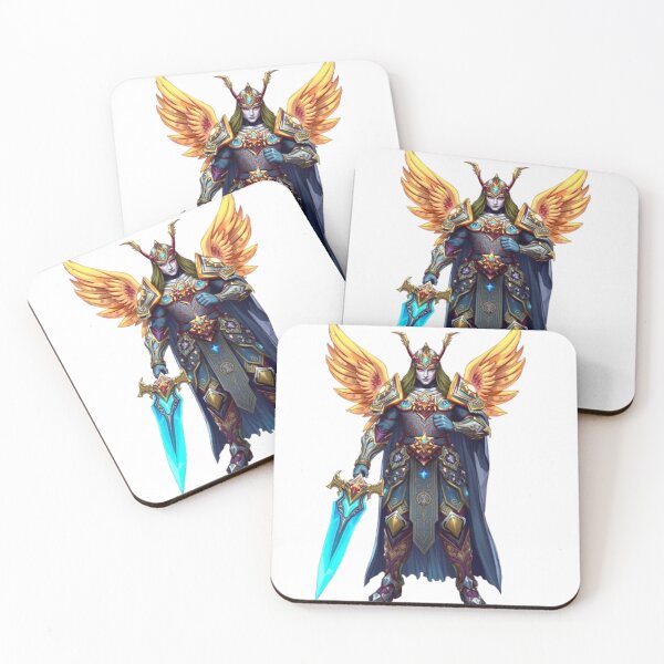 Item preview, Celestial Guardian Knight Illustration designed and sold by MystiColo.