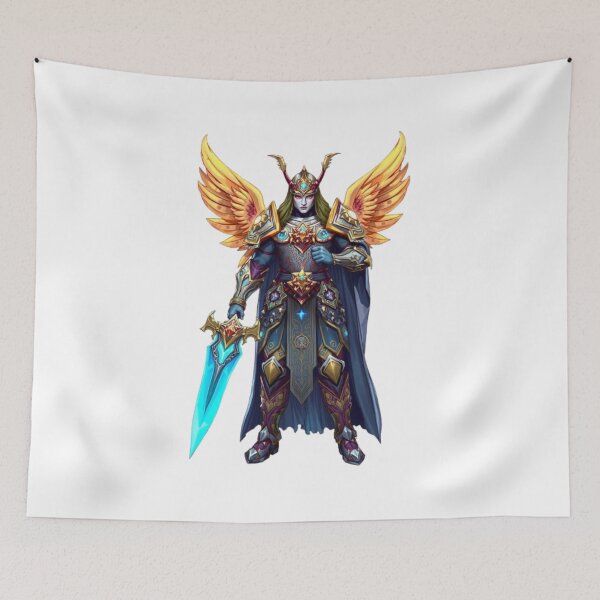 Item preview, Celestial Guardian Knight Illustration designed and sold by MystiColo.