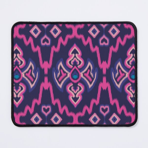 Item preview, Vibrant Pink and Navy Blue Ikat Tribal Pattern designed and sold by Aumpuk.