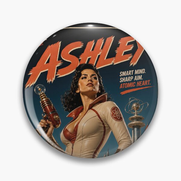Item preview, Ashley – Retro Atomic Sci‑Fi Hero designed and sold by obstinator.