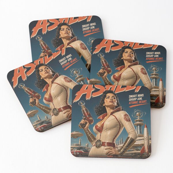 Item preview, Ashley – Retro Atomic Sci‑Fi Hero designed and sold by obstinator.
