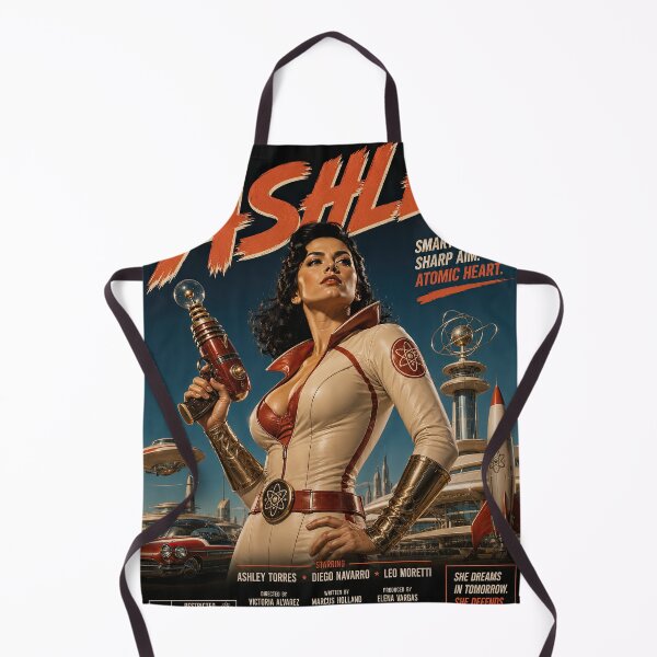 Item preview, Ashley – Retro Atomic Sci‑Fi Hero designed and sold by obstinator.