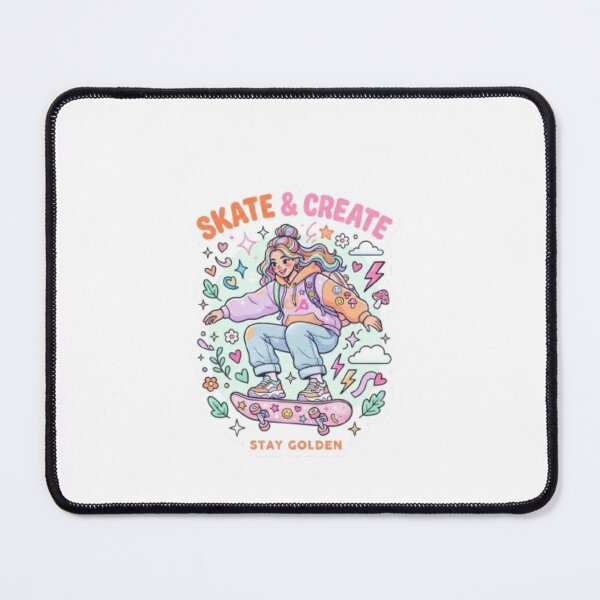 Item preview, Skate and Create Trendy Gen Z Aesthetic Lo-Fi Sticker designed and sold by Trendykunnu.