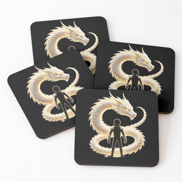 Item preview, Golden Light Dragon and Silhouette Guardian Fantasy Art designed and sold by Interactive-Art.