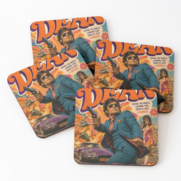 Item preview, Dean – Retro 70s Psychedelic Spy Action designed and sold by obstinator.