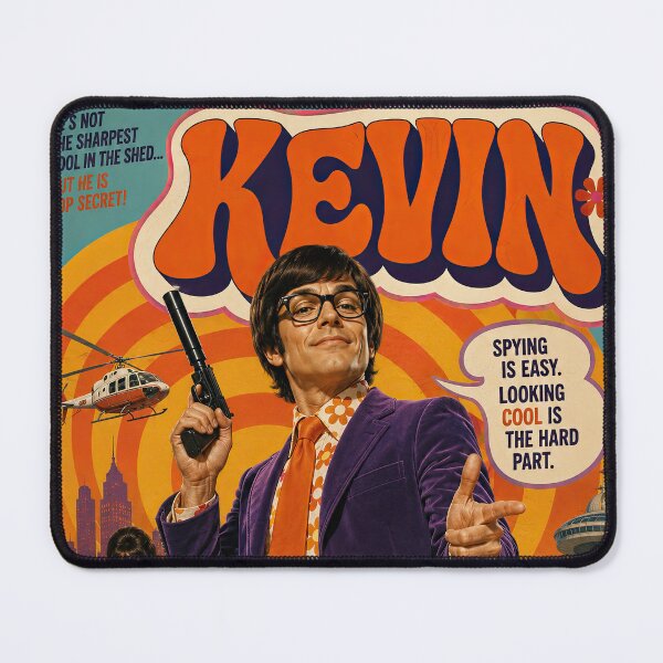 Item preview, Kevin – Retro 70s Comedy Spy designed and sold by obstinator.