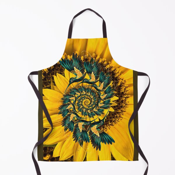 Item preview, Golden Hummingbird Sunflower Spiral designed and sold by chantalittah.