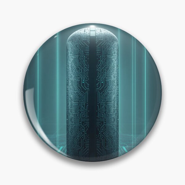 Item preview, Futuristic Cyber Capsule Sci Fi Server Art designed and sold by Uniquely Yours.