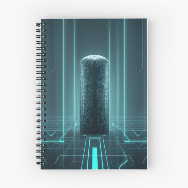 Item preview, Futuristic Cyber Capsule Sci Fi Server Art designed and sold by Uniquely Yours.