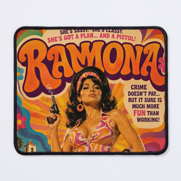 Item preview, Ramona – Retro 70s Psychedelic Crime Comedy designed and sold by obstinator.