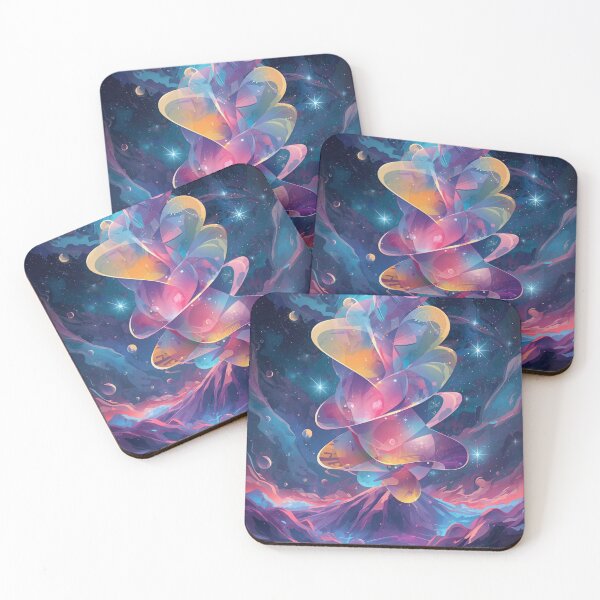 Item preview, Abstract Cosmic Vortex Mountain Fantasy Art designed and sold by Uniquely Yours.