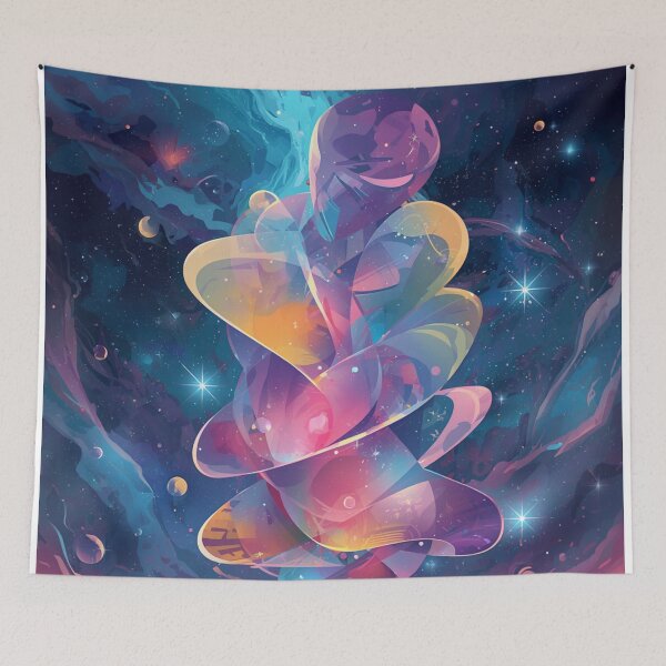 Item preview, Abstract Cosmic Vortex Mountain Fantasy Art designed and sold by Uniquely Yours.